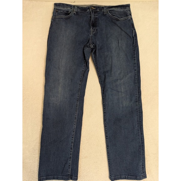 Agave Jeans Mens 40x33" Blue The Waterman Relaxed Fit Straight Cut Denim - Picture 7 of 10